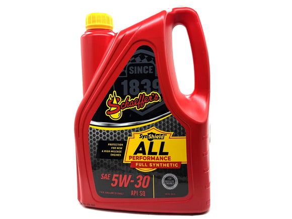 Schaeffers SynShield All Performance Full Synthetic 5W-30 Gasoline Oil, Gallon
