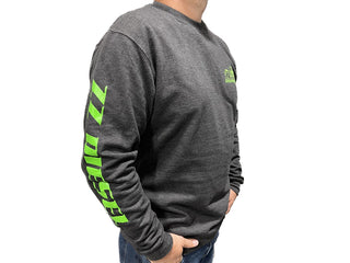 ZZ Diesel Lime Green & Grey Crewneck Sweatshirt