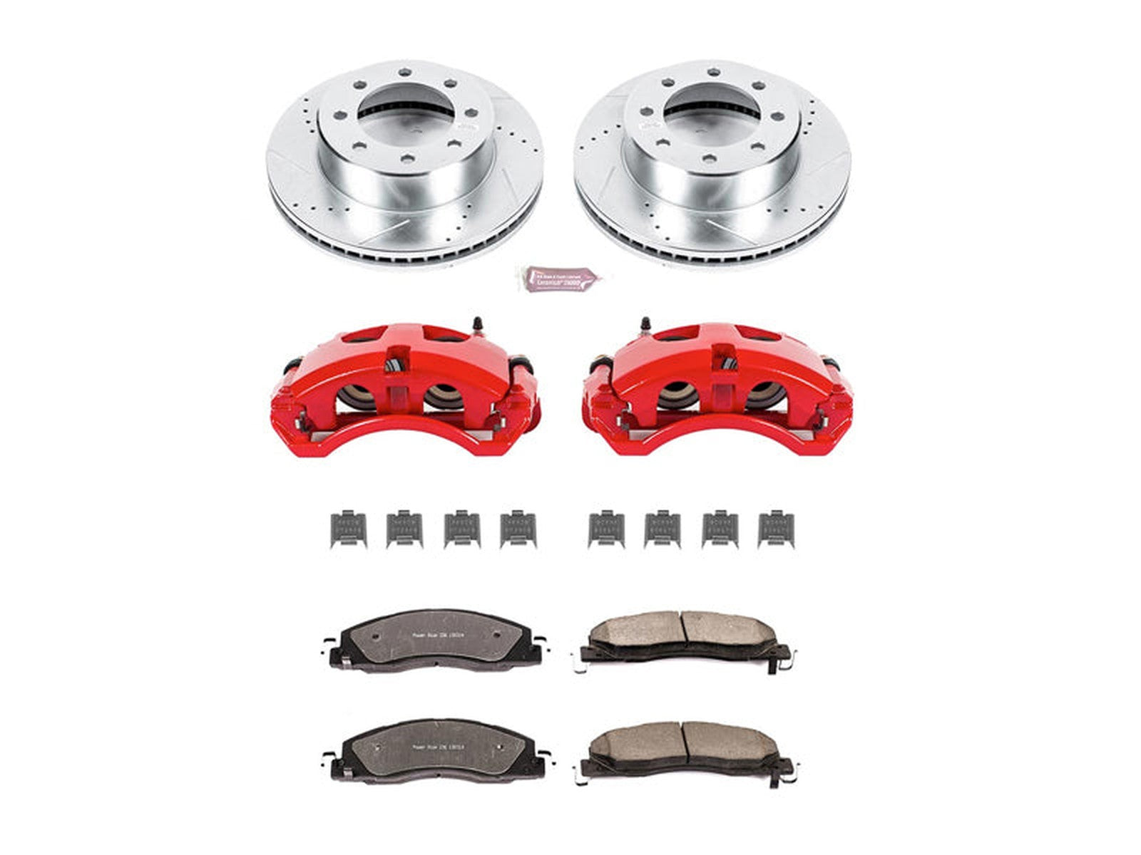Powerstop Z36 Extreme Front Brake Kit with Calipers, 2009-2018