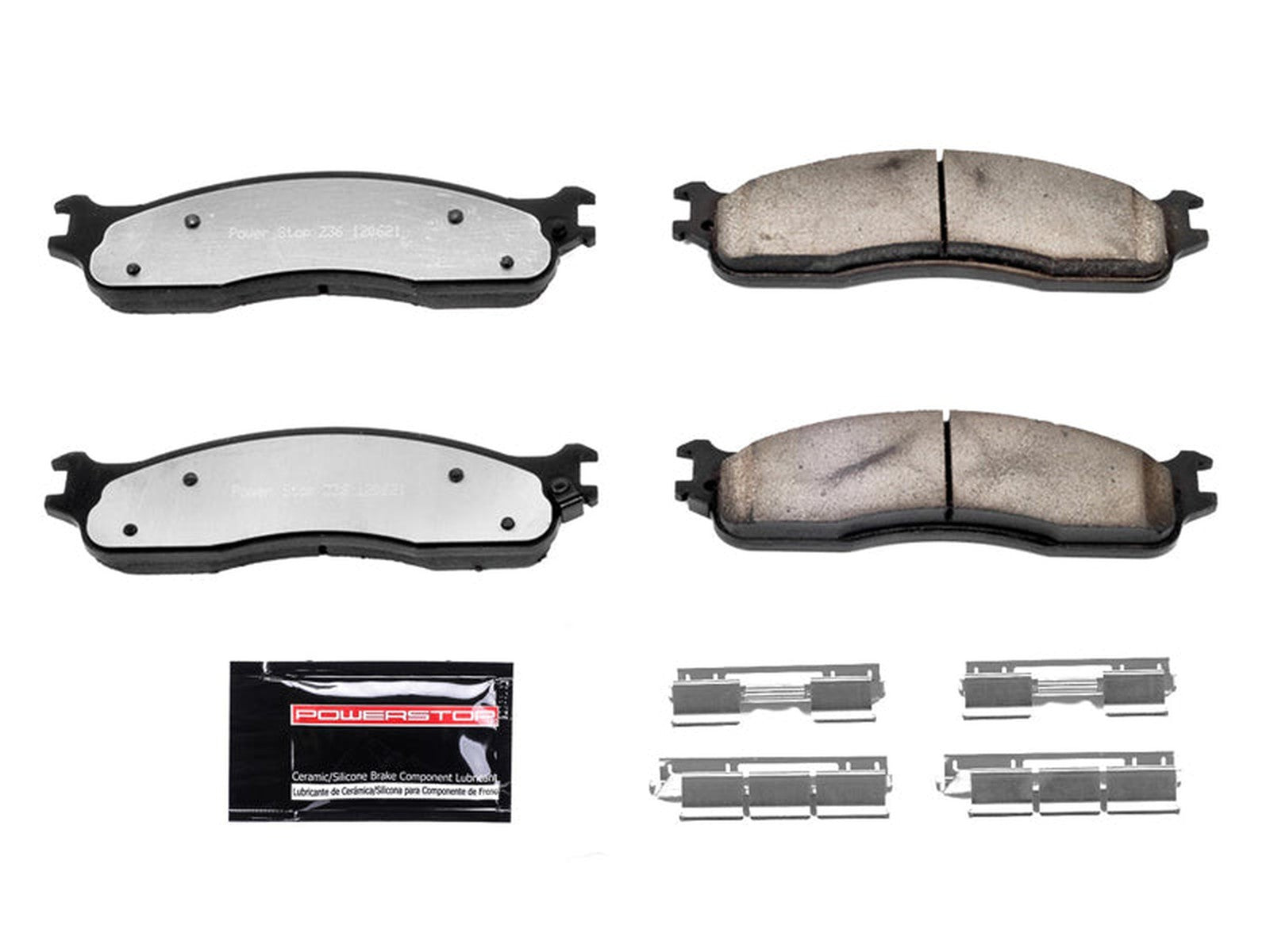 Power Stop Z36-965 Carbon-Fiber Ceramic Brake Pads - Front Truck & Tow Pads For Dodge Ram