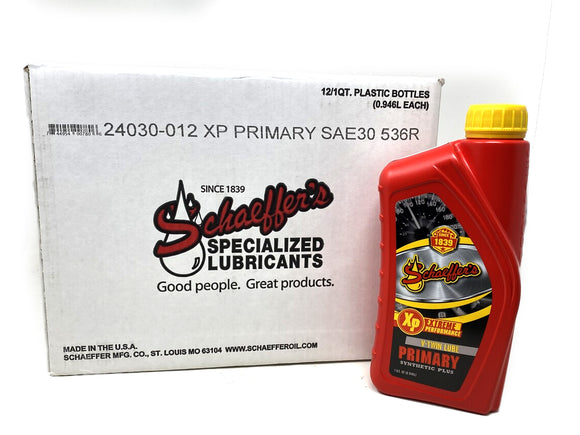 Schaeffers 024030-012 Extreme Performance V-Twin Primary Lube, Case with Box