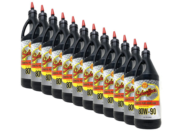 Schaeffers 02938090 Supreme 80W-90 Gear Lube, Case of 12