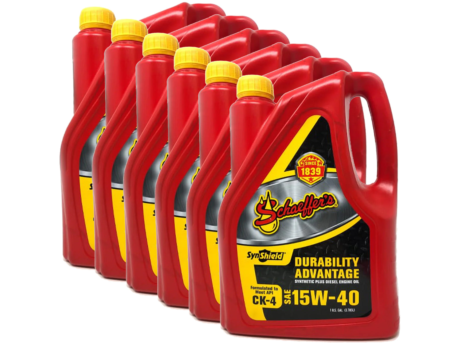 Schaeffers 700 SynShield Durability Advantage 15W-40 Diesel Oil, Case of 6 Gallons