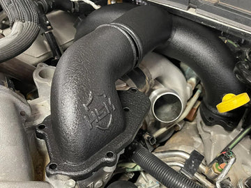 HS Motorsports Premium Intake Manifold Upgrade, 2011-2019 Ford 6.7L Powerstroke, Textured Black
