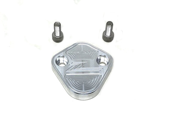 Forged Diesel Fuel Pump Block-Off Plate, 1989-2018 Dodge Ram 5.9L 6.7L Cummins