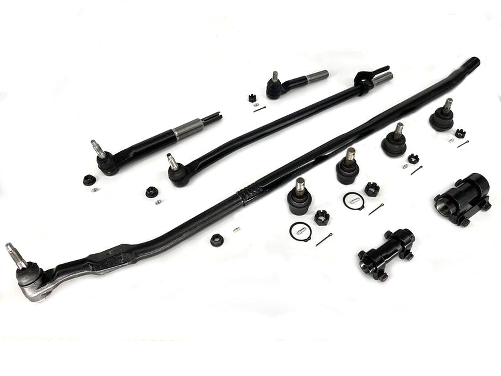 Forged Diesel 10 Piece Ball Joint Tie Rod Drag Link, New Style Steering, 2003-2012 Dodge Ram 4WD