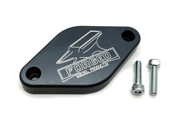 Forged Diesel Billet Resonator Delete, 2011-2016 GM 6.6L Duramax