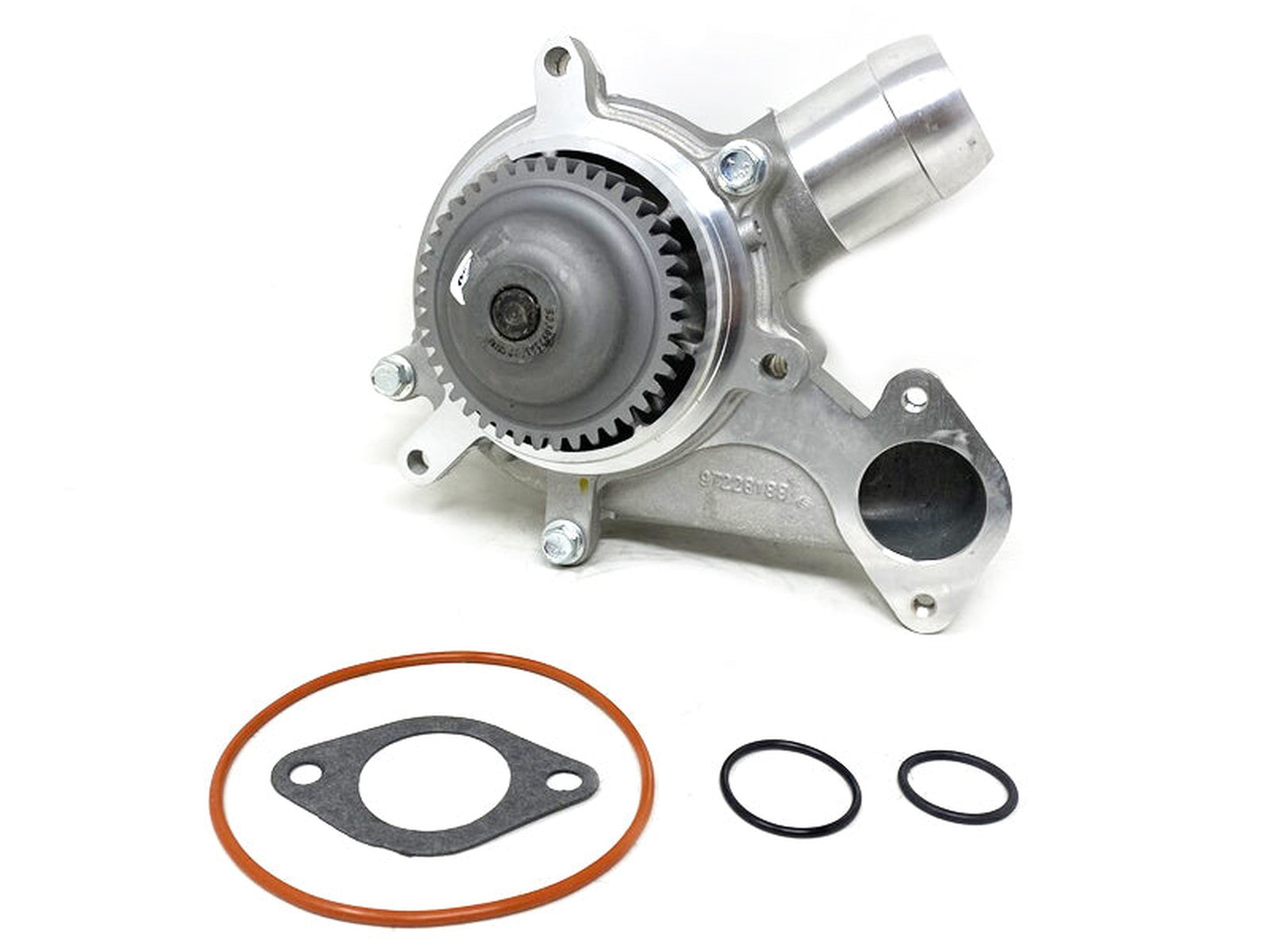 Forged Diesel Water Pump and Cover, 2001-2005 GM 6.6L Duramax LB7 LLY