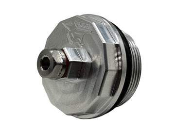 Forged Diesel Water In Fuel, WIF, Sensor Delete Plug With Drain, 2001-2016 GM 6.6L Duramax LB7 LLY LBZ LLY LMM