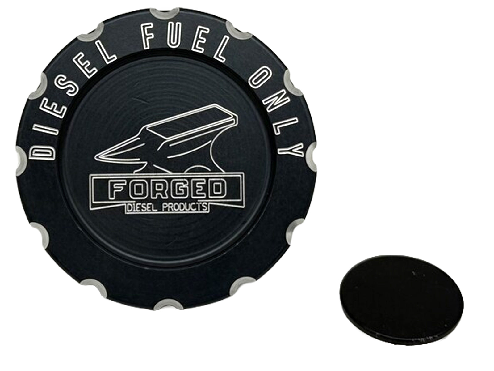 Forged Diesel Billet Fuel Cap, 2020-2024 GM 3.0L Duramax LM2 LZ0