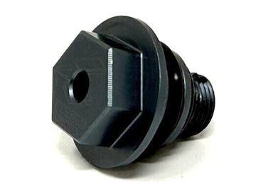 Forged Diesel Billet Fuel Filter Drain Plug, 2017-2019 GM 6.6L Duramax L5P
