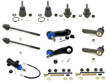 Forged Diesel 13 Piece Tie Rod Ball Joint Idler Pitman Arm Kit, 2001-2010 GM 6.6L Duramax LB7 LLY LBZ LMM