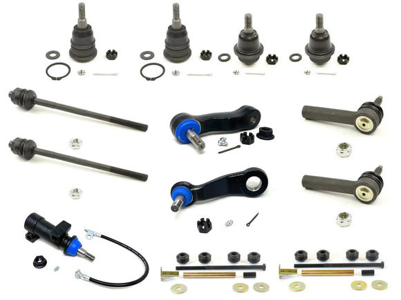 Forged Diesel 13 Piece Tie Rod Ball Joint Idler Pitman Arm Kit, 2001-2010 GM 6.6L Duramax LB7 LLY LBZ LMM