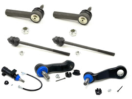 Forged Diesel 7 Piece Tie Rod Idler Pitman Arm Steering Kit, 2001-2010 GM 6.6L Duramax LB7 LLY LBZ LMM