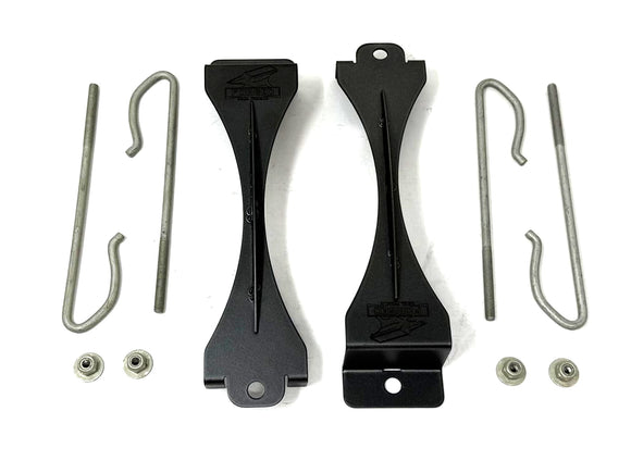 Forged Diesel Stainless Steel Battery Hold-Down Brackets, 2011-2016 Ford 6.7L Power Stroke, Photo 2