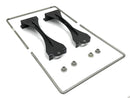 Forged Diesel Stainless Steel Battery Hold-Down Brackets, 2017-2022 Ford 6.7L Power Stroke