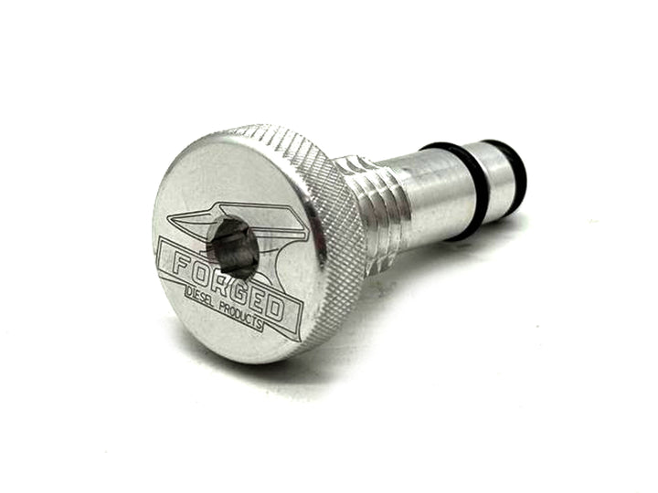 Forged Diesel Billet Aluminum Fuel Filter Housing Drain Plug, 2011-2016 Ford 6.7L Powerstroke