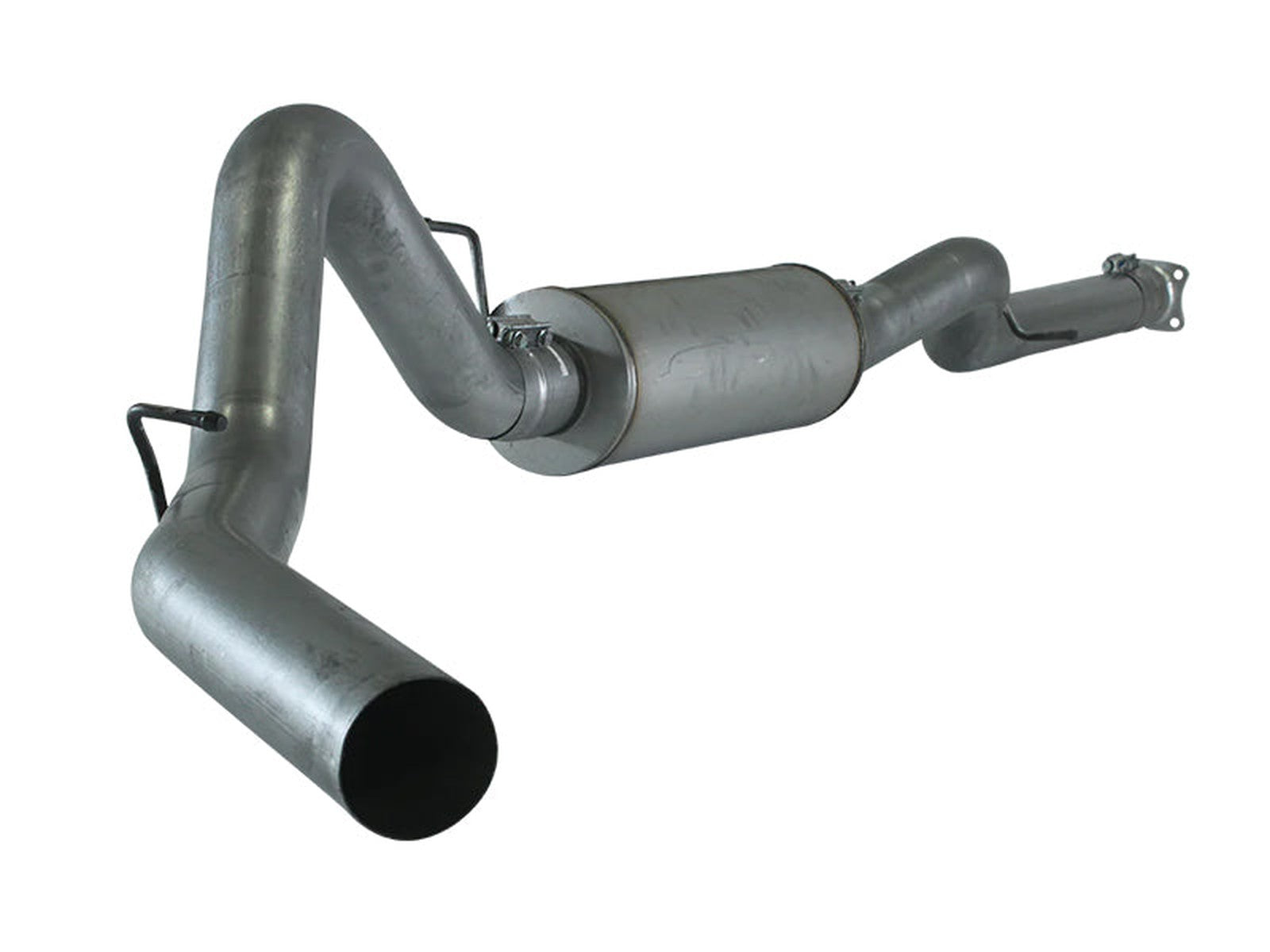 SCS 4" Cat Back Single Aluminized Exhaust with OEM 4 Bolt Flange, 2001-2007 GM 6.6L Duramax LB7 LLY LBZ