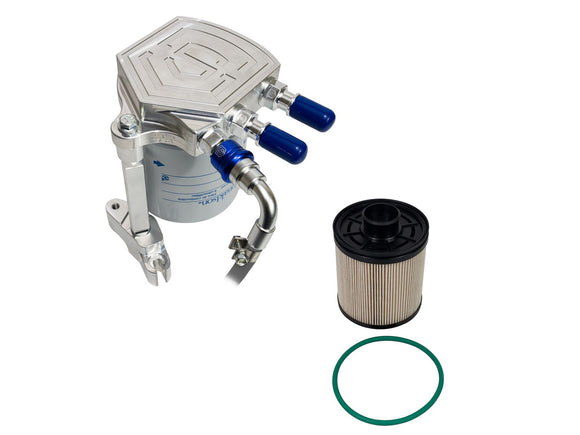 S&S Diesel 6.7F17-LPK Billet Fuel Filter Housing Replacement, Leak Prevention Kit, 2017-2026 Ford 6.7L Powerstroke, Kit Plus Chassis Mounted Filter F650/F750