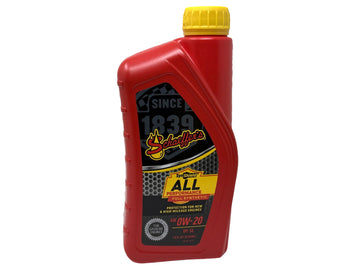 Schaeffers 6020 SynShield All Performance Full Synthetic Gasoline Engine Oil 0W-20, 1 quart