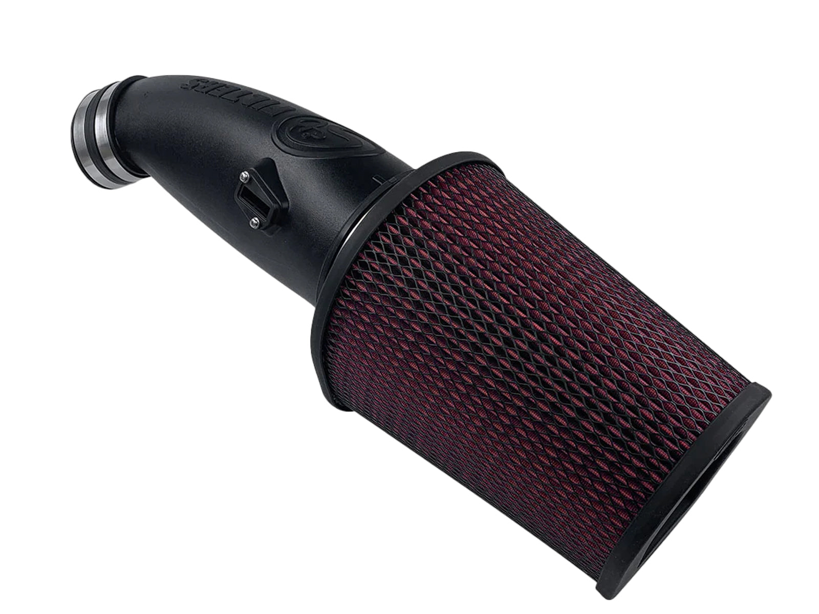 S&B Filters 75-6001 Cold Air Intake, Cotton Cleanable, 2017-2019 Ford 6.7L Powerstroke, Side View