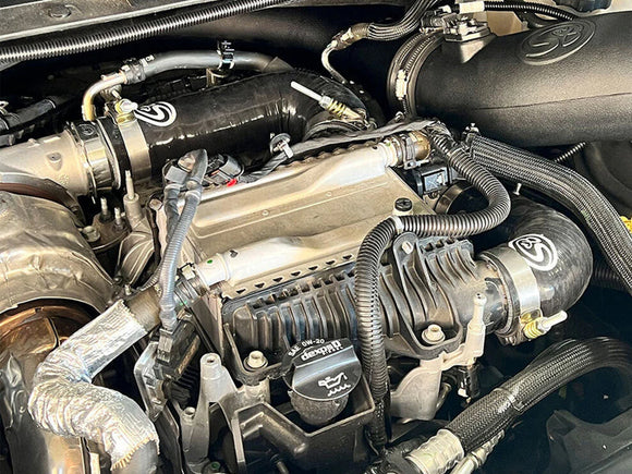 S&B 83-1002 Cold Side Intercooler Hose, 2020-2024 GM 3.0L Duramax Installed
