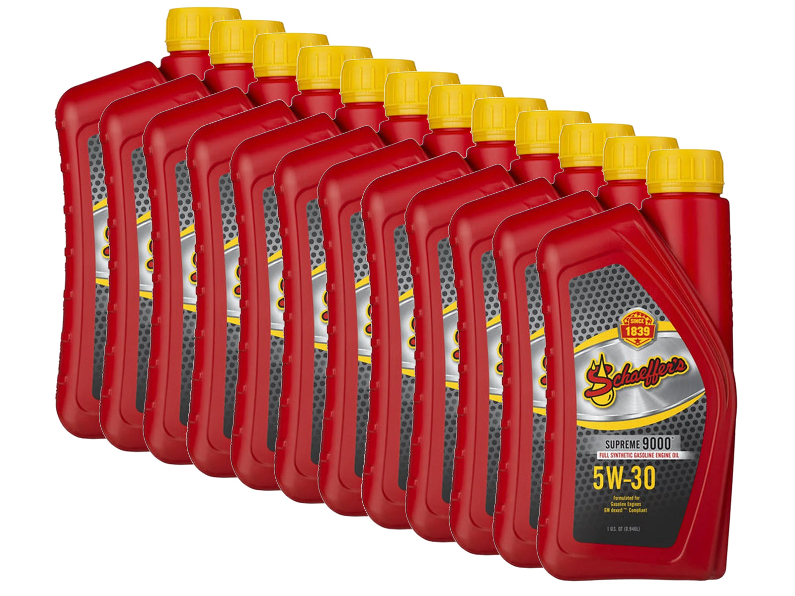 Schaeffers Supreme 9000 Full Synthetic 5W-30 Gasoline Oil, Case of 12 Quarts