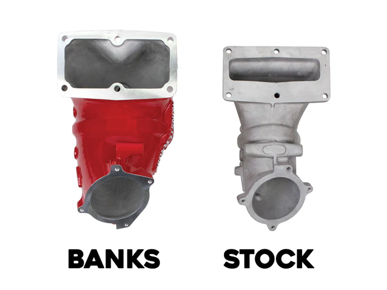 Banks 42797 Monster-Ram Intake and Grid Heater Upgrade, 2007.5-2012 Dodge Ram 6.7L Cummins, Vs Stock