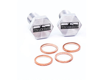 Driven Diesel High Flow Banjo Bolt Kit, 2003.5-2007 Ford 6.0L Powerstroke, 2 Piece