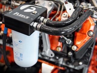 Fleece Auxiliary Heated Fuel Filter Kit, Duramax LML Installed