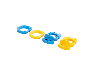 Fleece Fuel Line Retaining Clips, 2011-2026 Ford 6.7L Powerstroke, 4 Pack