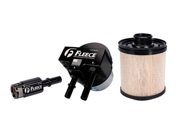 Fleece FPE-FMC-1116-FF-KIT Fuel Filter Upgrade Kit with Injector Return Fitting, 2011-2016 Ford 6.7L Powerstroke