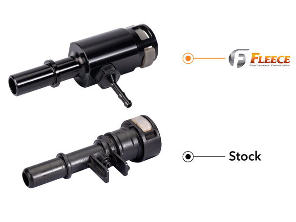 Fleece FPE-FMC-FF-RLK-1116 Injector Return Line Repair Fitting, 2011-2016 Ford 6.7L Powerstroke, Photo 3