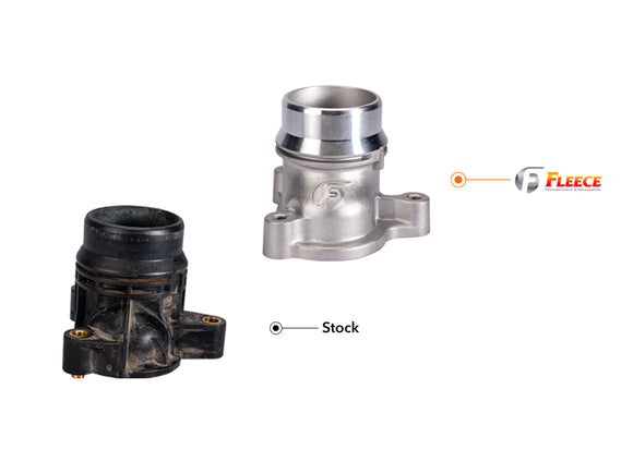 Fleece FPE-FMC-TH-1125 Thermostat Housing Upgrade, 2011-2025 Ford 6.7L PowerStroke, Photo 3