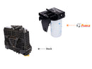 Fleece PowerFlo Lift Pump with Under Bed Filter, 2017-2024 Ford 6.7L Powerstroke. Short Bed vs Stock