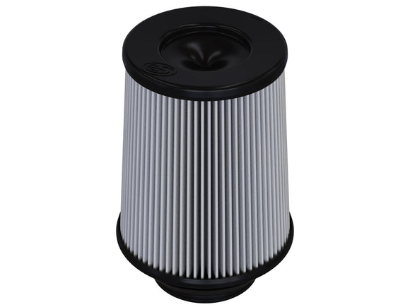 S&B Filters KF-1085D Dry Extendable Intake Replacement Filter, 2017-2019 Ford 6.7L Powerstroke, Side View