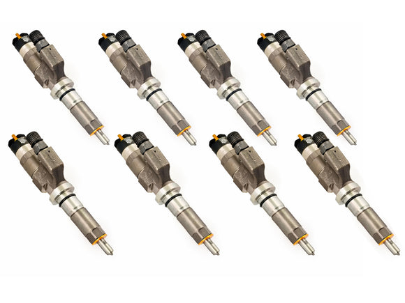 S&S Diesel Performance Fuel Injector Set, Qty 8, 2001-2004 GM 6.6L Duramax LB7