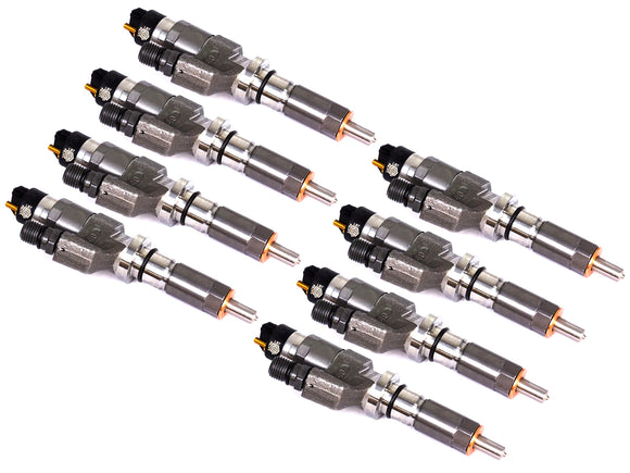 S&S Diesel LB7-SAC00 Fuel Injector with SAC Nozzle Set, Qty 8, 2001-2004 GM 6.6L Duramax LB7