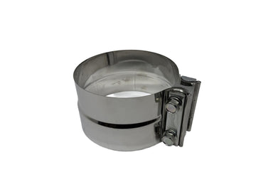 Stainless Steel Exhaust Band Clamp, Cummins, Duramax, Powerstroke, 5 Inch
