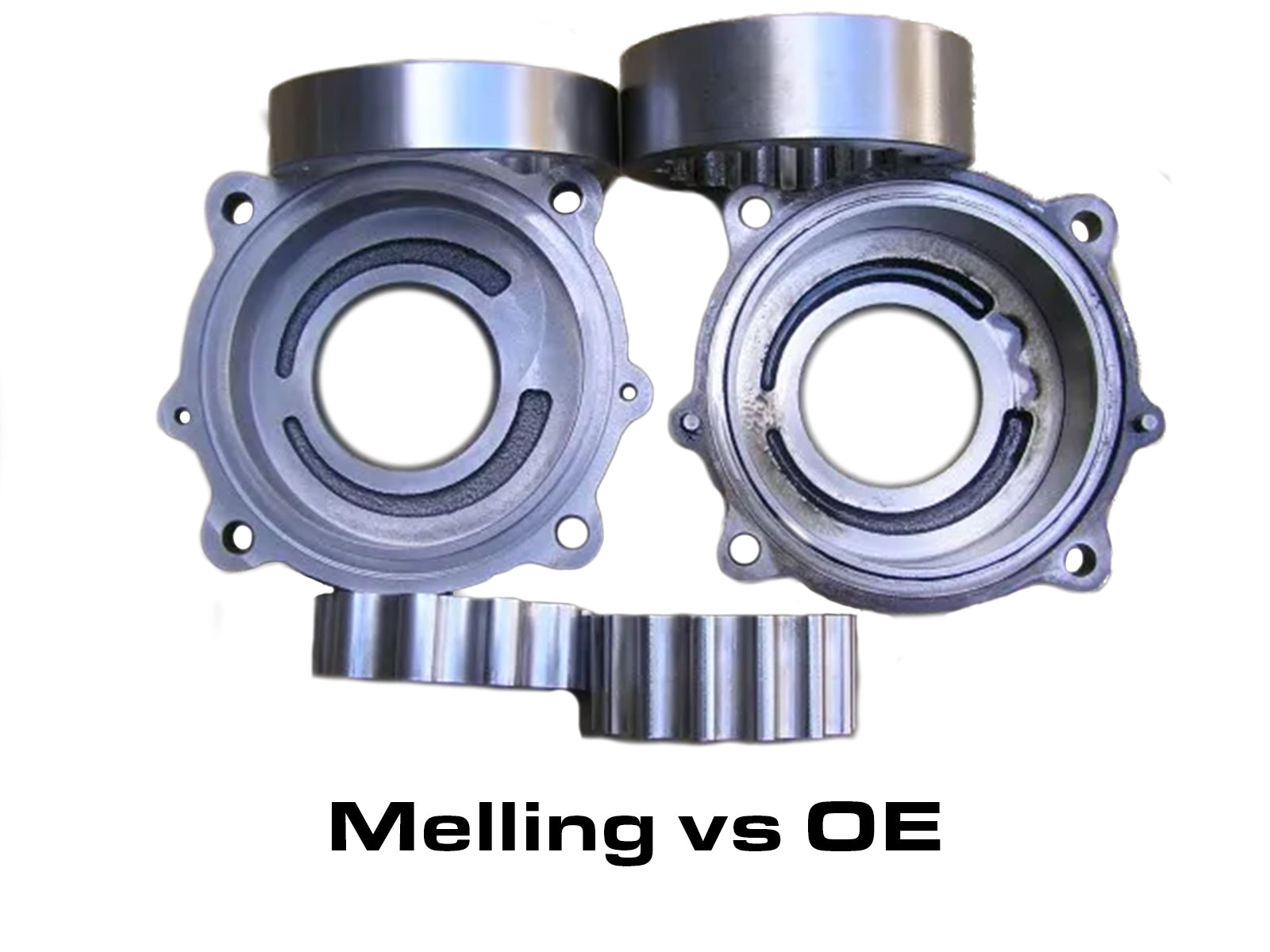 M208 Melling Oil Pump vs stock photo 2