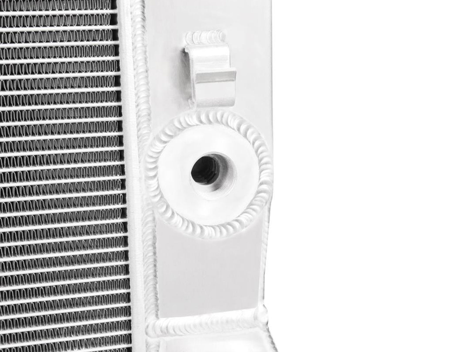 Mishimoto MMRAD-DMAX-11 Aluminum Radiator, 2011-2016 GM 6.6L Duramax LML, Close Up 2