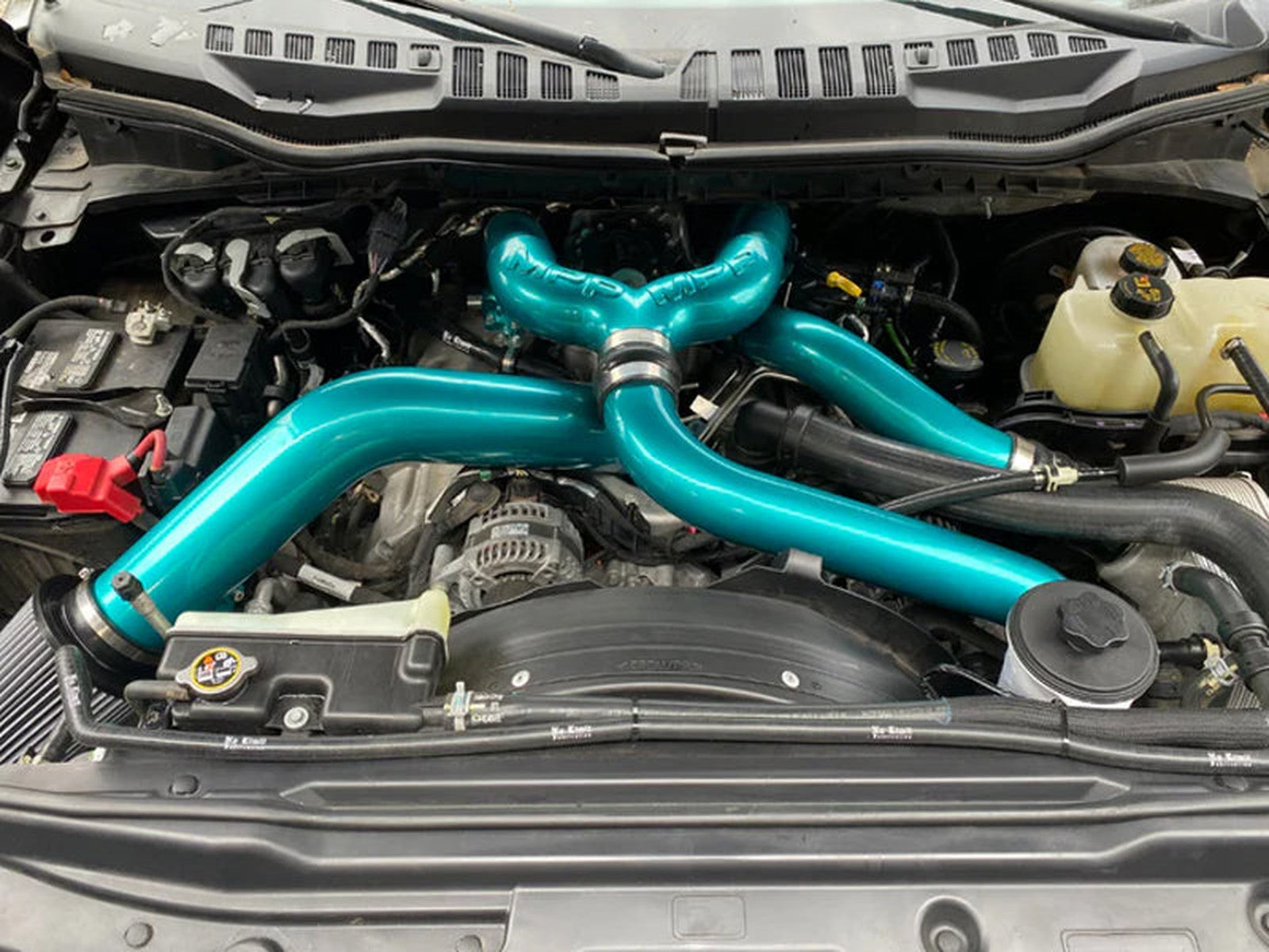 MPP Intercooler Piping Kit, 2011-2022 Ford 6.7L Powerstroke Teal