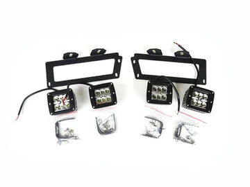 Overkill Fab, Dodge 4th Gen Cube LED Fog Light Conversion, 1994-2018 Dodge Ram 5.9L/6.7L Cummins