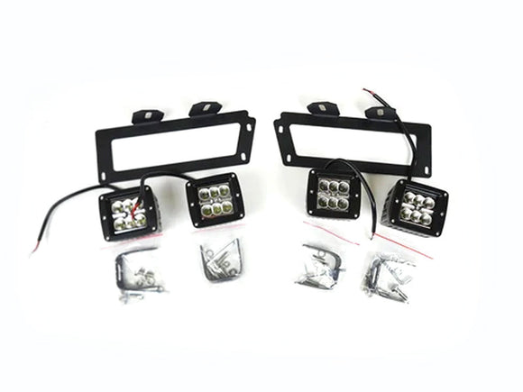 Overkill Fab, Dodge 4th Gen Cube LED Fog Light Conversion, 1994-2018 Dodge Ram 5.9L/6.7L Cummins