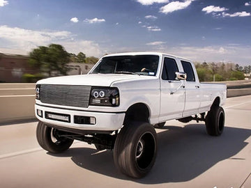 Overkill Fab, Ford OBS Bumper Conversion Brackets, 1994-1999 Ford 7.3L Powerstroke