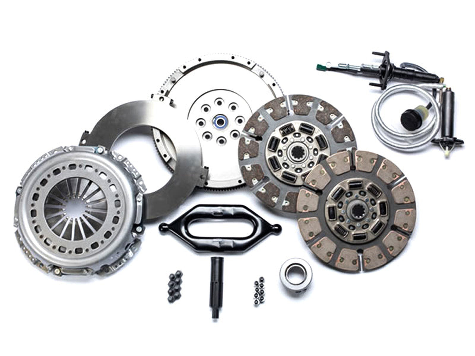 South Bend SDD3250-GK-ORG Organic Street Dual Disc Clutch, 2005.5-2017 Dodge Ram 5.9L 6.7L Cummins with 6 Speed G56 Transmission, 550HP and 100 FT-LBS