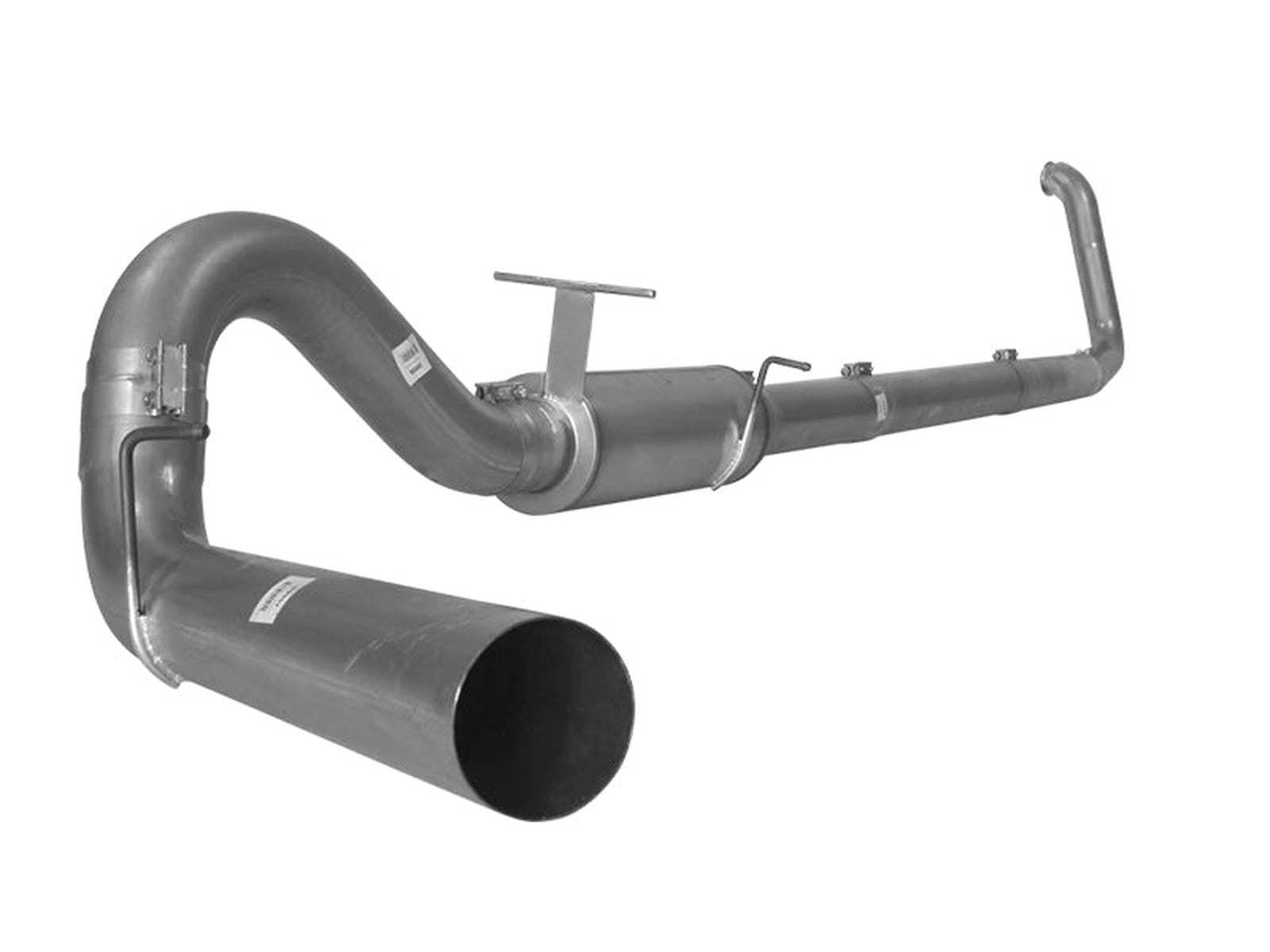 SCS 5" Turbo Back Aluminized Exhaust System, Muffler, 1999-2003 Ford 7.3L Powerstroke