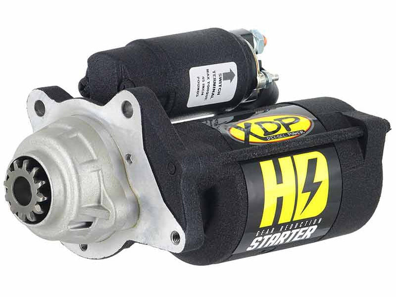 XDP XD254 Wrinkle Black HD Gear Reduction Starter, 2011-2024 Ford 6.7L Powerstroke