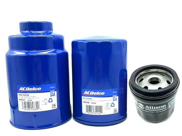 6lt Filter OE Maintenance Filter Pack, 2001-2016 GM 6.6L Duramax LB7 LLY LBZ LMM ...