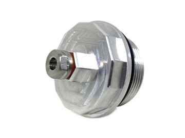 Forged Diesel Water In Fuel, WIF, Sensor Delete Plug With Drain, 2001-2016 GM 6.6L Duramax LB7 LLY LBZ LLY LMM